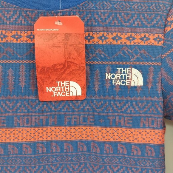 The North Face Fair Isle Nordic Waffle Long Sleeve Thermal Shirt Size Small - Picture 4 of 9